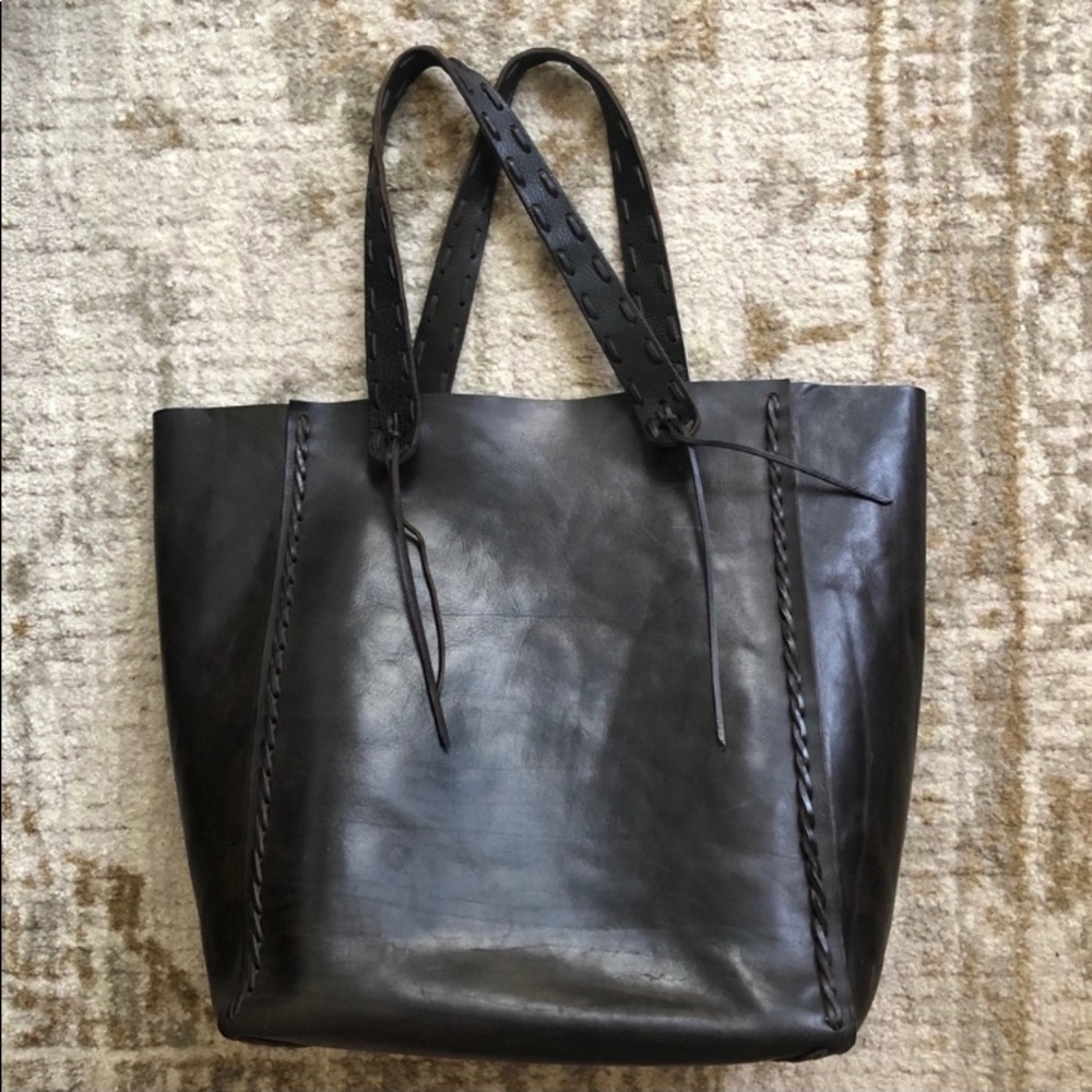 Valentino Vintage 100% Genuine Leather Tote Bag - Picture 6 of 8